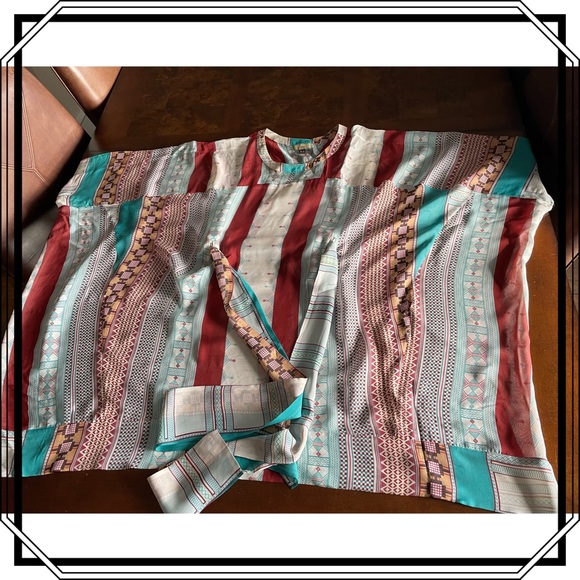 Issa London Dress ..Circa 2000 100% Silk poncho tunic dress - Picture 8 of 10